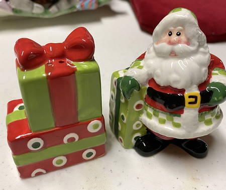 Holiday Cheer Figural Salt & Pepper Set