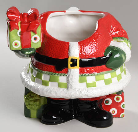 Holiday Cheer Figural Cookie Jar No Lid