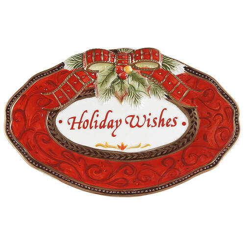 Damask Holiday Sentiment Tray