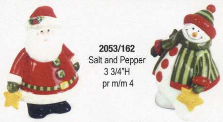 Holiday Folk Figural Salt & Pepper Set