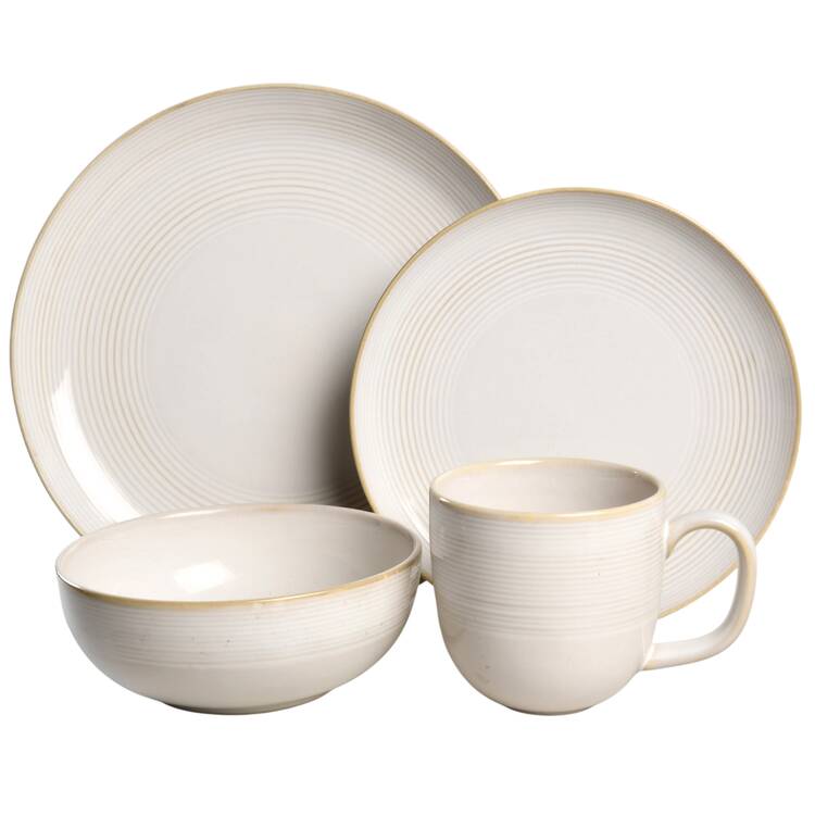 Custard 4 Piece Place Setting