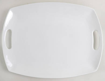 Everyday White (Porcelian) 17" Rectangular Handled Serving Platter