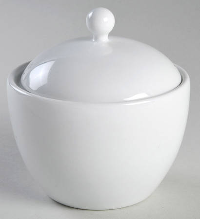 Everyday White (Porcelian) Sugar Bowl & Lid