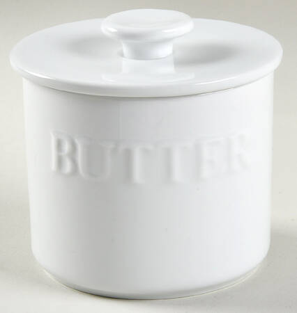 Everyday White (Porcelian) Butter Crock & Lid