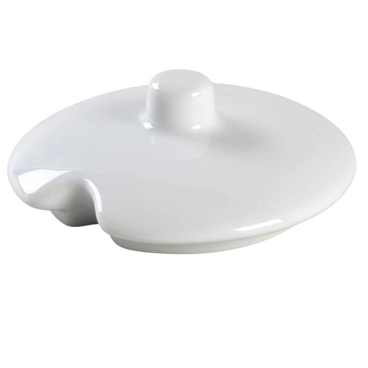 Everyday White (Porcelian) Lid for Condiment Jar