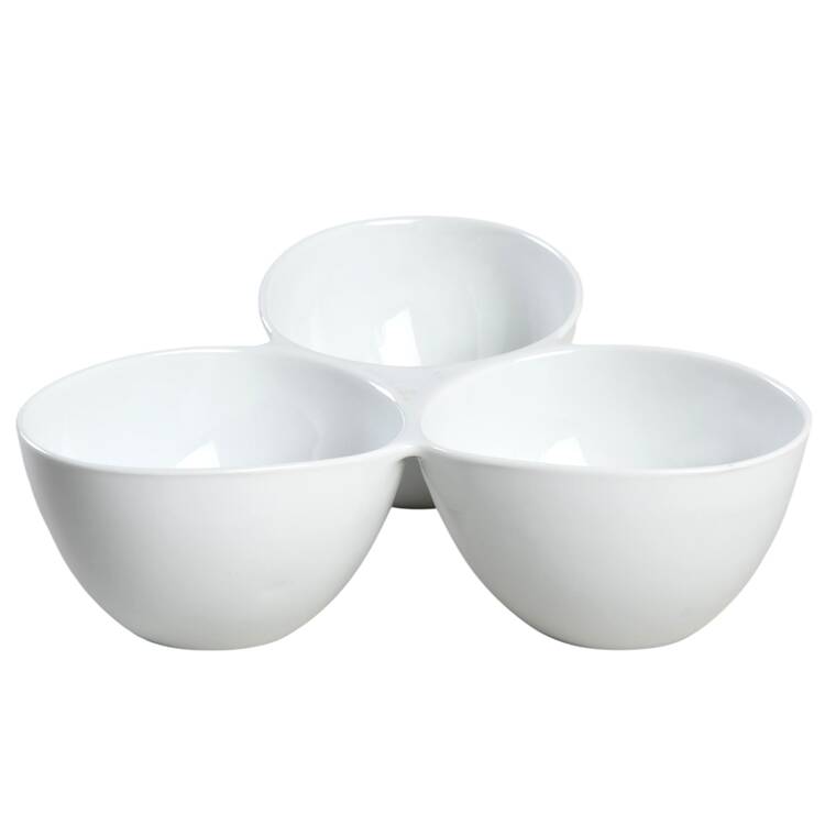Everyday White (Porcelian) 3 Section Server