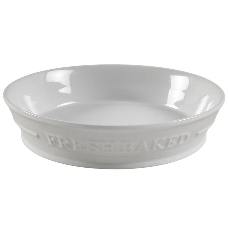 Everyday White (Porcelian) Large Round Pie Baker