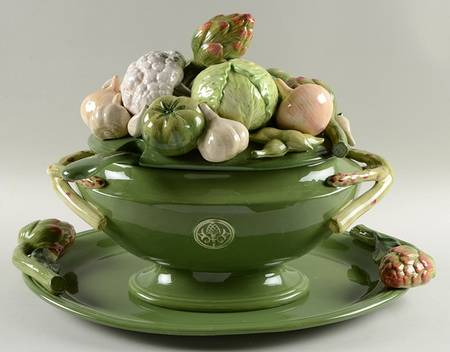 Giardino Figural Tureen & Lid with Ladle & Underplate