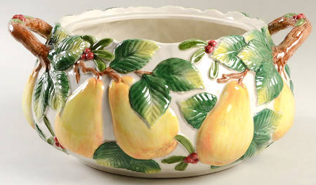 Woodland Partridge & Holiday Pear Tureen No Lid