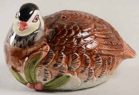 Woodland Partridge & Holiday Pear Pepper Shaker