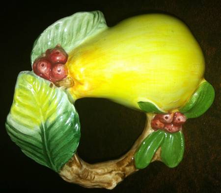 Woodland Partridge & Holiday Pear Figural Napkin Ring
