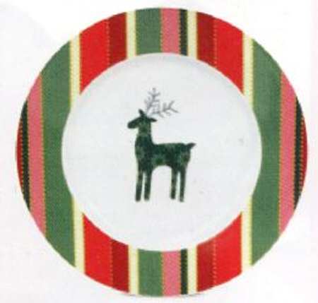 Reindeer Row Salad Plate