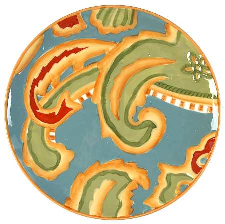 Carissa Paisley Luncheon Plate