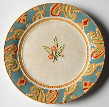 Carissa Paisley Salad Plate