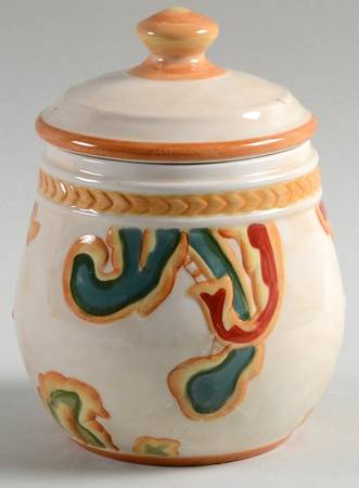 Carissa Paisley Condiment Jar & Lid