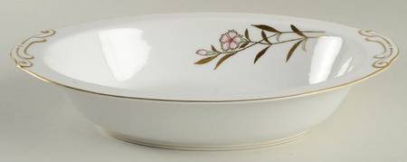 Flora (Rim Shape) 10" Oval Vegetable Bowl