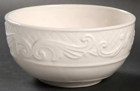 Ricamo White Soup/Cereal Bowl