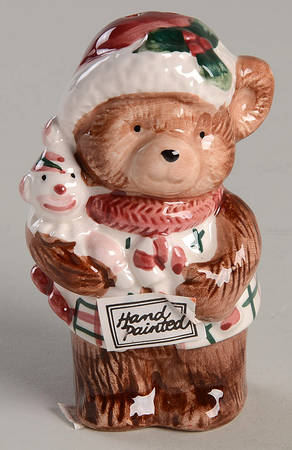Plaid Teddy Salt Shaker