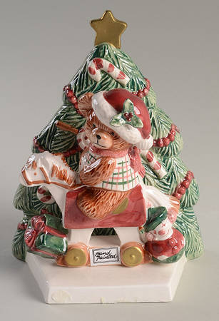 Plaid Teddy Christmas Card Holder