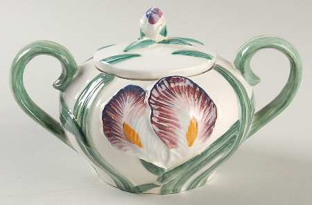 Iris Sugar Bowl & Lid