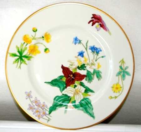 Wild Flowers Luncheon Plate