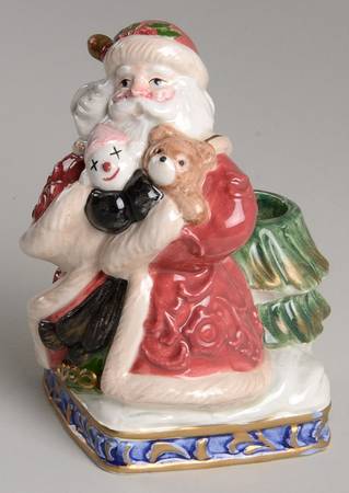 Renaissance Santa Small Candlestick
