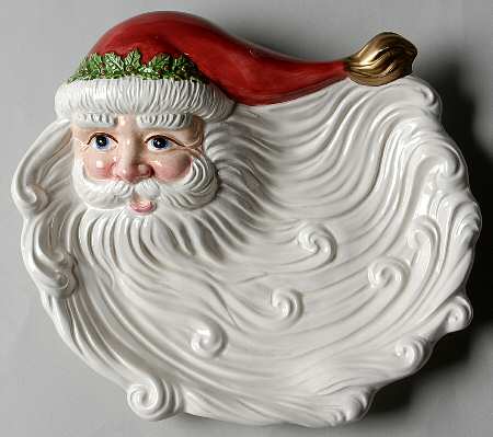 Renaissance Santa Cookie Plate