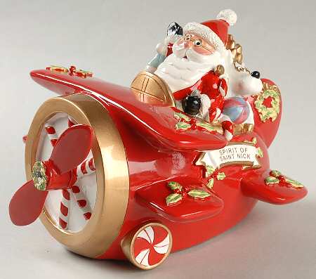 Santa Plane by Fitz &amp; Floyd