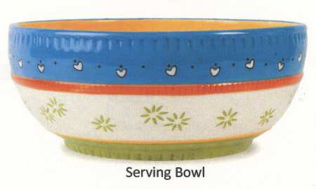 New Heritage 9" Round Serving Bowl