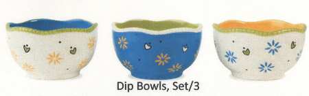 New Heritage Individual Dip Dish - Set of 3 Motifs