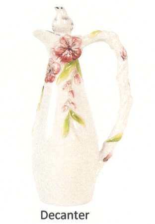 Cherry Blossom Decanter and Stopper