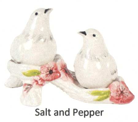 Cherry Blossom (3 Pc) Salt & Pepper Tray Set