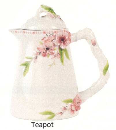 Cherry Blossom Teapot & Lid
