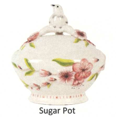 Cherry Blossom Sugar Bowl & Lid