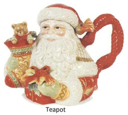 Bountiful Holiday Figural Teapot & Lid