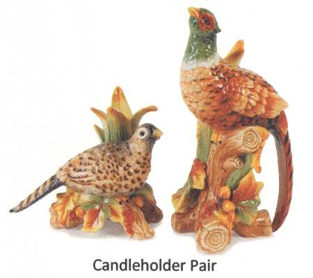 Bountiful Holiday Figural Candlestick - Set of 2 Motifs