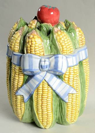 Gardening Bowquet Medium Canister & Lid