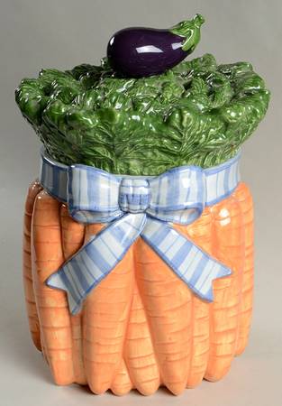 Gardening Bowquet Large Canister & Lid