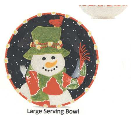 Popcorn Flurry 10" Round Serving Bowl