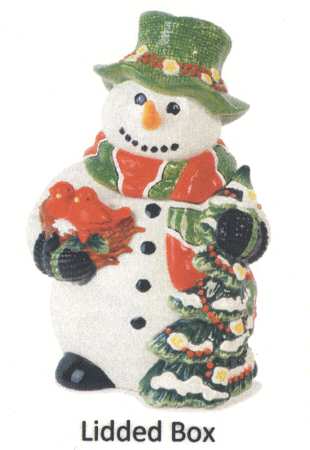 Popcorn Flurry Figural Box & Lid