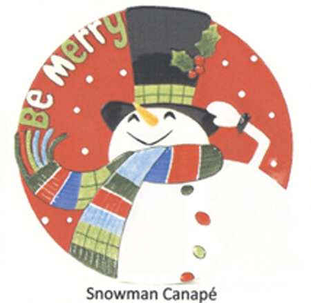 Be Merry Canape Plate