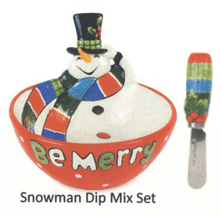 Be Merry Dip Bowl & Spreader Set