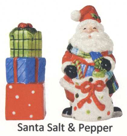 Be Merry Figural Salt and Pepper