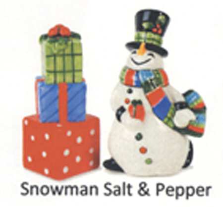 Be Merry Figural Salt and Pepper