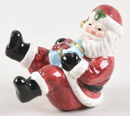 Santa Tree Stocking Tumbler Figurine
