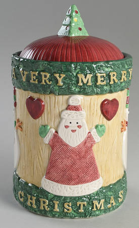 Christmas Crafts Cookie Jar & Lid
