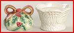 Holiday Wreath Stacking Salt & Pepper Set
