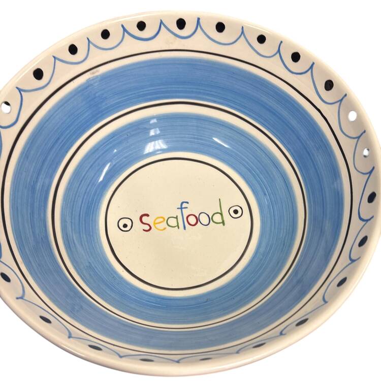 Water Collection 11" Round Serving Bowl