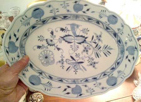Blue Onion 11" Oval Serving Platter