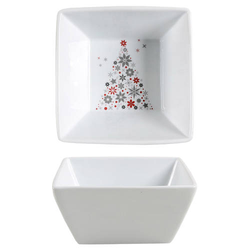 Holiday Tree Square Cereal Bowl
